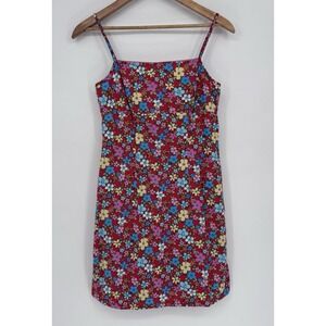 VTG 90s California Concepts Floral Mini Dress Size 5 Ditsy Y2K Whimsigoth Red